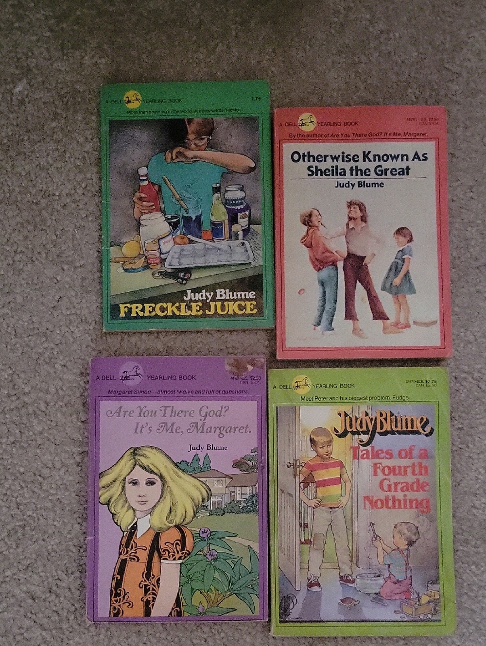 Vintage 1980s Judy Blume Books